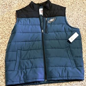 Philadelphia Eagles Football Green & Black vest New with tags XXL